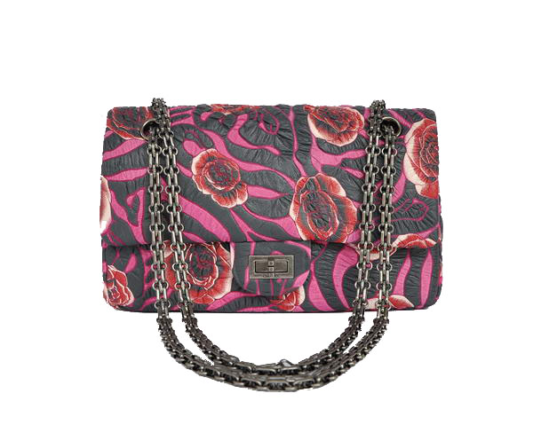 7A Fake Chanel 2.55 Rose Flap Bag 4770 Rose Silver Hardware
